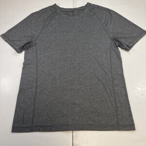 Lululemon Soft Jersey T-Shirt Men’s Large Heathered Grey Sage Short Sleeve